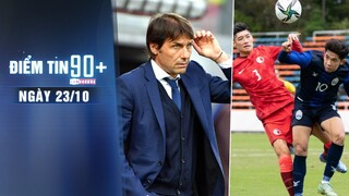 Điểm tin 90+ ngày 23/10 | Conte sẵn sàng ngồi ghế nóng M.U | U23 Campuchia thị uy sức mạnh