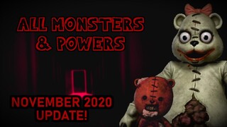 All Monsters & Powers | Dark Deception (November 2020 Update!)