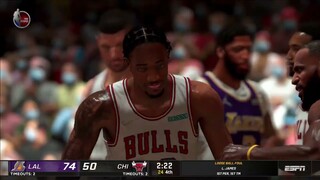 NBA2K21 MODDED FULL GAME HIGHLIGHTS I LAKERS VS BULLS I NBA Regular Season I I November 15, 2021