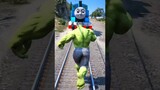 GTA V: MOTU PATLU SAVING GREEN HULK FROM THOMAS THE TRAIN #trains #shorts