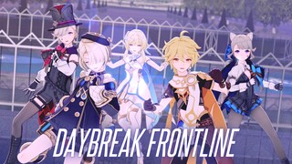 [เก็นชินอิมอิมแพกต์MMD] Traveler Twins + Fireplace House Dawn Frontline/DAYBREAK FRONTLINE