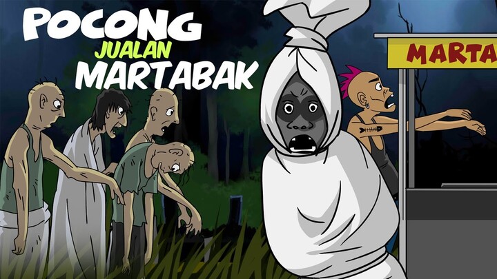 Pocong Jualan Martabak - Kartun Hantu Lucu