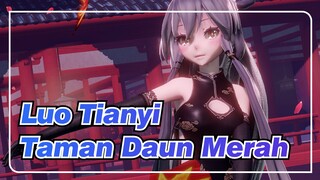 Luo Tianyi|[MMD]Taman Daun Merah：Tianyi dengan kerudung hitam-Cheongsam Kupu-kupu-