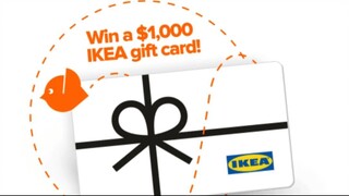 WIN $1000 IKEA Gift Card