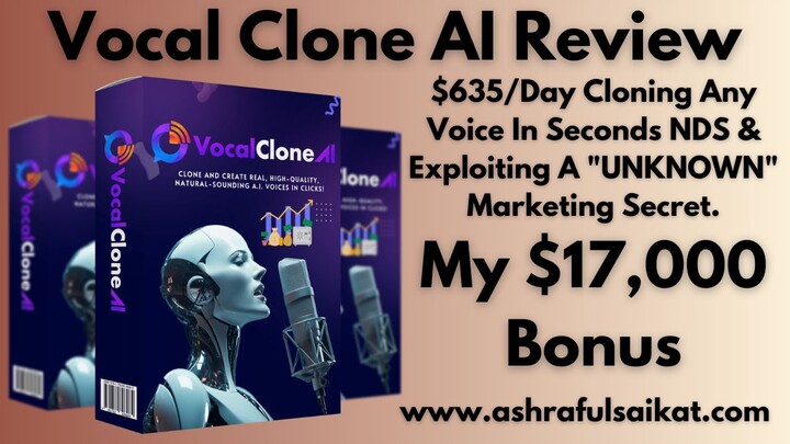 Vocal Clone AI Review - Clone & Create Human-Like AI Voice (Yogesh Agarwal)