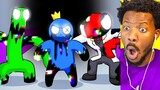 BigB Reacts to RAINBOW FRIENDS, But They're CORRUPTED (Cartoon Animation)
