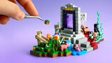 Making Tiny Minecraft Nether Portal Miniature - clay ASMR