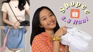 BEST SHOPEE TRY-ON HAUL (trendy tops, sweatpants, accessories)