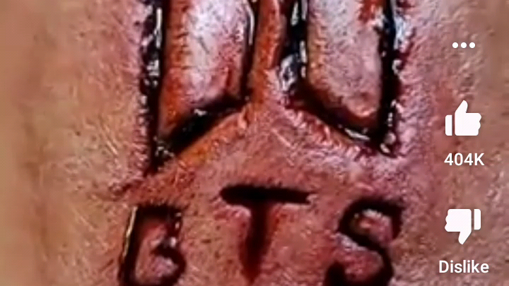 How to make a fake bts scar