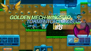 GOLDEN MECH-WINGS TO TORMENTOR WINGS #8 | Pixel Worlds