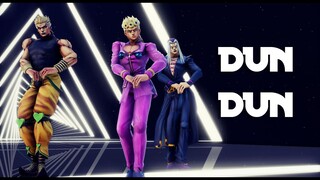 [JoJo MMD] DUN DUN (Giorno, DIO, Abbacchio)