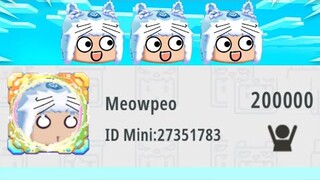 BẠN SẼ LÀM GÌ NẾU CÓ 200.000 FAN TRONG MINI WORLD, MEOWPEO MINI GAME