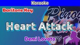 Heart Attack by Demi Lovato (Karaoke : Baritone Key)