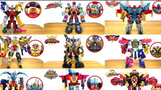 Koleksi spesial RoboTo terkuat! Memperkenalkan bentuk akhir dari スーパー戦队の変合合ロボットのを一気に! Kombinasi yang