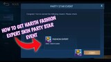 How to get free Harith Fashion Expert skin in Mobile Legends New Party Star event