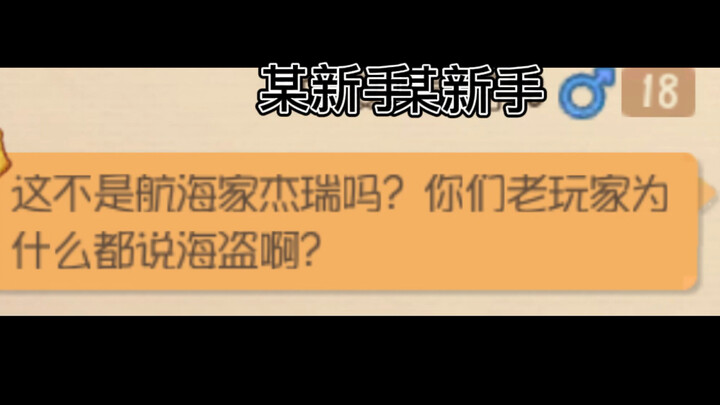 ฉัน: ตอนนี้ฉันกำลังเล่นโจรสลัดอยู่ มือใหม่: เขาชื่อเนวิเกเตอร์ไม่ใช่เหรอ?