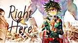 My Hero Academia AMV - Right Here ~ All Might and Deku