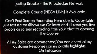 Justing Brooke Course The Knowledge Network download