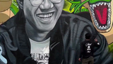 110-meter-long mural in memory of Akira Toriyama in Peru