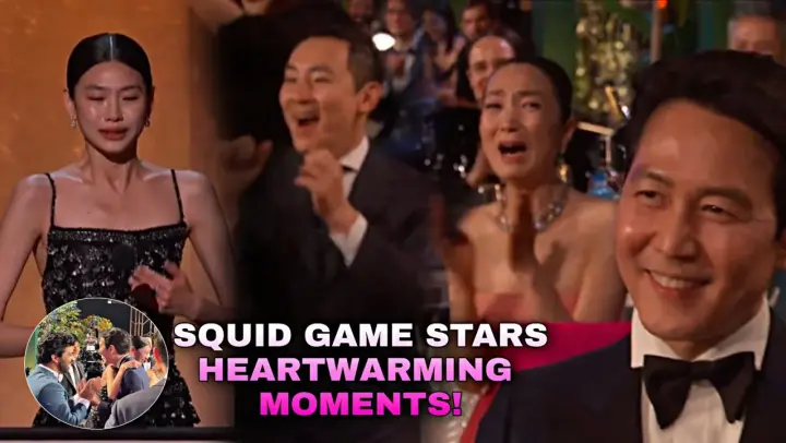 Squid Game Stars Back Stage Moments + Hoyeon broke down in tears as she hugging to Lee Jung Jae 🥺