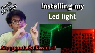 Setting up my LED LIGHT in my room (Lahat ng Color Ang ganda !!) |Brenan Vlogs