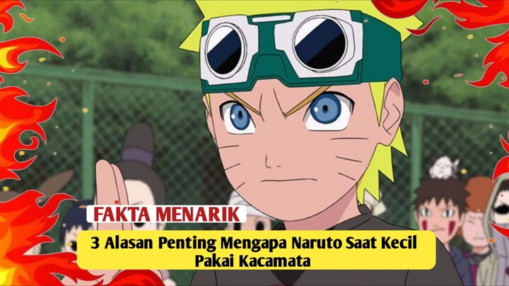 Inilah 3 alasan mengapa Naruto saat kecil pakai kacamata