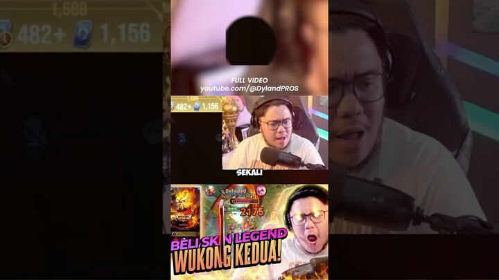 Borong SEMUA SKIN LEGEND WUKONG! Keren + VOICE Indonya KOCAK! #shorts #dylandpros #hok