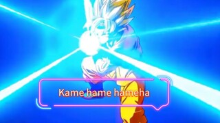 Super saiya Goku dengan Kame hamehanya🤞🏻☠️