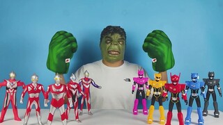 Hulk tức giận và tấn công đội gián điệp mini và Ultraman Tiga, đồng thời cũng sửng sốt trước đồ chơi
