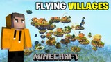 Flying Villages In Minecraft | Minecraft Mods | In Telugu | THE COSMIC BOY