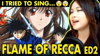 GRABE!! PINAY PALA?! Singing "FLAME OF RECCA" ending 2 song cover by Vocapanda