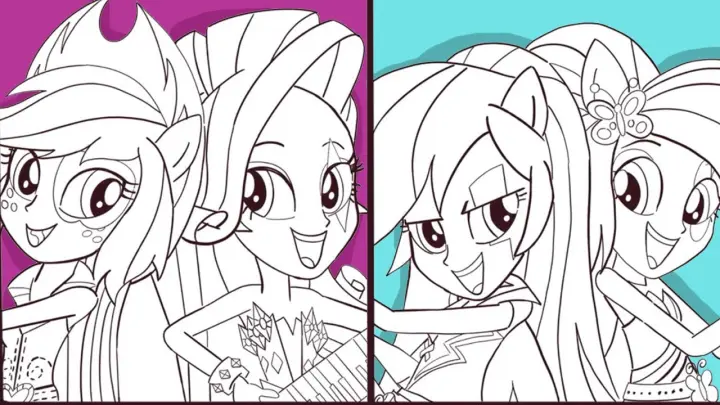 my little pony equestria girls coloring pages