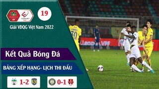 Kết quả Vòng 19 Vleague 2022 giải VĐQG Việt Nam. Bảng xếp hạng Vòng 19