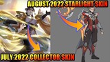 August 2022 Starlight Skin Natan & July Collector Skin Lou Yi | MLBB