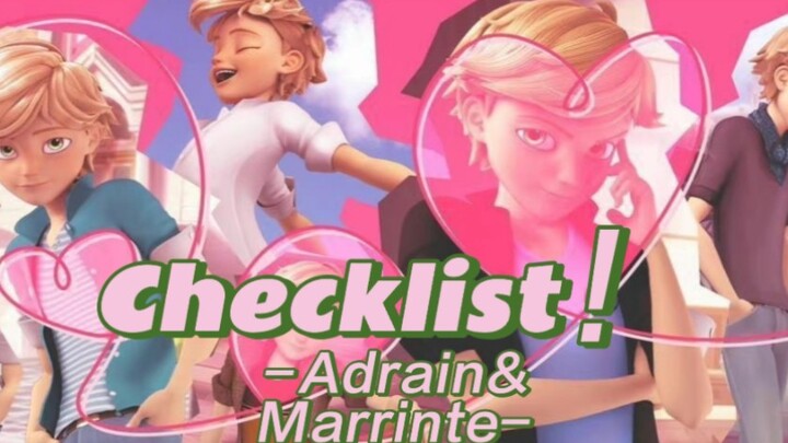 【瓢虫雷迪/Ladybug】Adrian&Cat Noir的CHECKLIST！