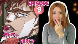 JOTARO VS YELLOW TEMPERANCE | JJBA Stardust Crusaders Episode 9 | REACTION