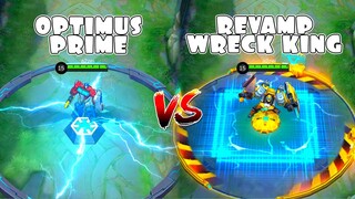 Johnson Revamp Wreck King VS Optimus Prime Skin Comparison