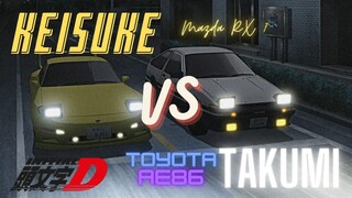 Initial D - Takumi Vs keisuke