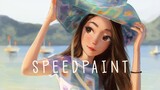 【Speedpaint】• Beach🏖️ by Ponz Art (Photoshop)