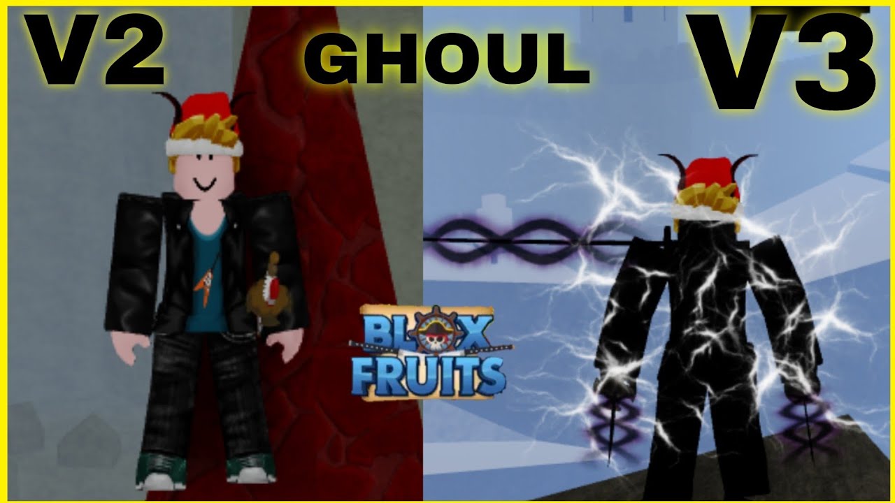 RACE ) FINALLY I GOT GHOUL V2 & V3 + SHOWCASE IN BLOX FRUITS - PART 16 -  BiliBili