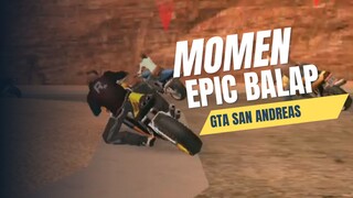 Momen epic saat balap di game GTA San andreas