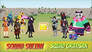 MOBILE LEGENDS ANIMATION | SQUAD SULTAN VS SQUAD GRATISAN