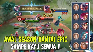 AWAL SEASON BANTAI EPIC SAMPE KAYU SEMUA !! | ALUCARD BEST BUILD 2024