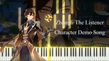 Zhongli: The Listener Character Demo song [Piano tutorial + Sheet]