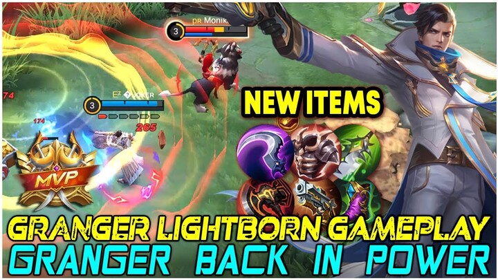 NEW ITEMS 2022!! Top Global Granger Gameplay High Damage Build | Best Granger Build MLBB