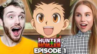 MY WIFE AND I WATCH HUNTER X HUNTER FOR THE FIRST TIME!! | Hunter X Hunter E1 Reaction