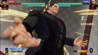 KOF15　ギースvsブラックリョウサカザキ　２３Hitレイジングコンボ　スーツギースの安定感