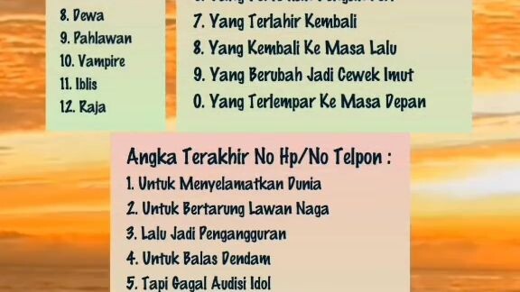 kalo kalian apa?