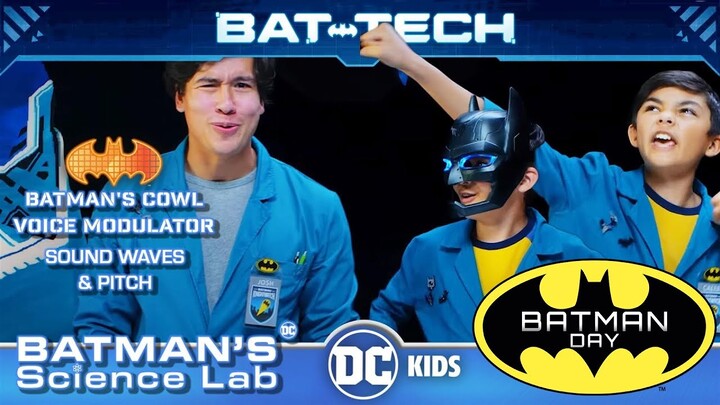 Batman's Science Lab | Batman's Cowl Voice Modulator: Sound Waves & Pitch | DC Kids