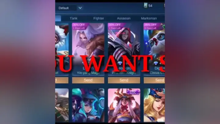 Do you want a skin of your favorite hero? mobilelegends thankyou jandigaming